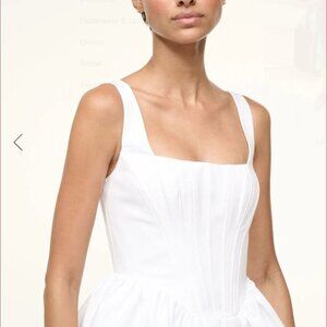 Staud white landscape dress - brand new with tags